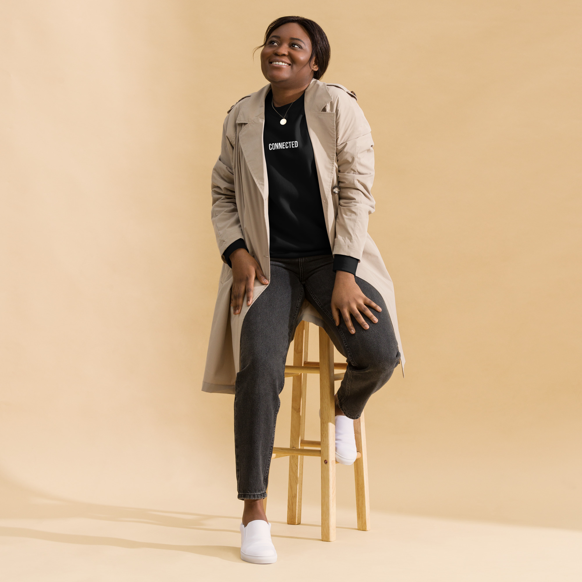 Connected - Unisex Premium Sweatshirt - Image 3